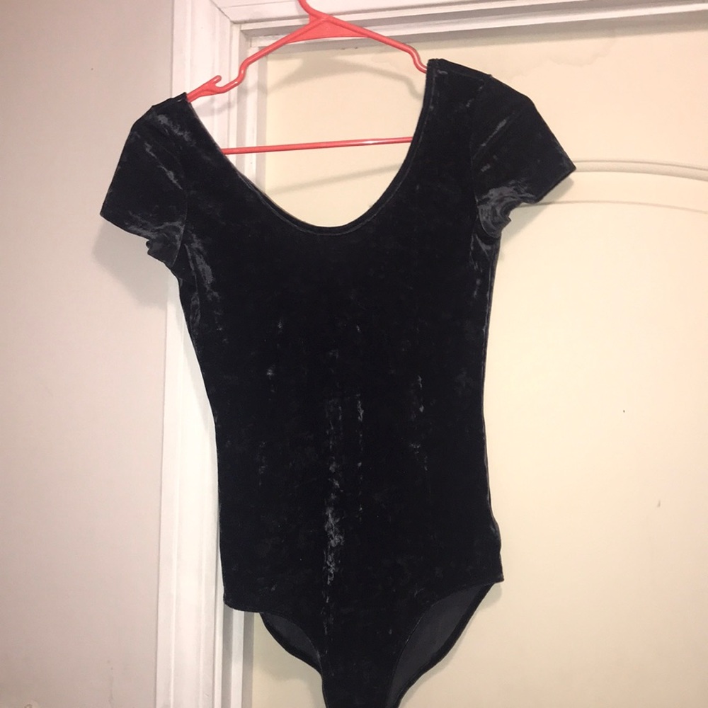 Grey/navy body suit